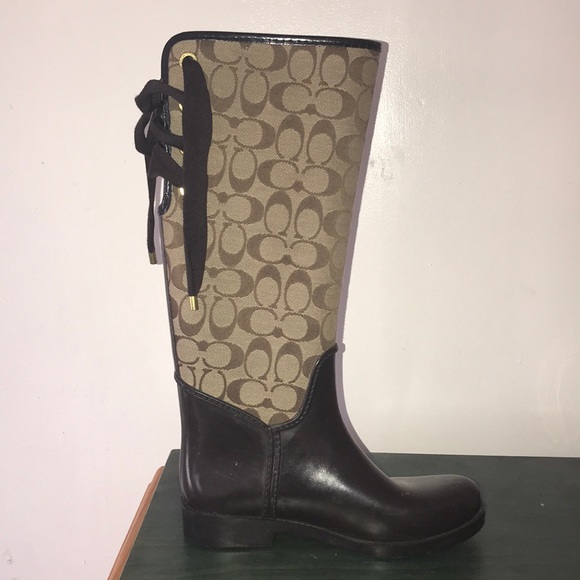 Coach rain boots. - Picture 1 of 4